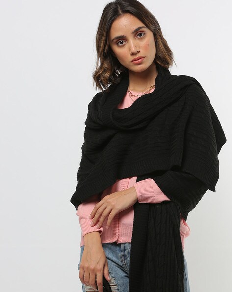 black shawls and wraps