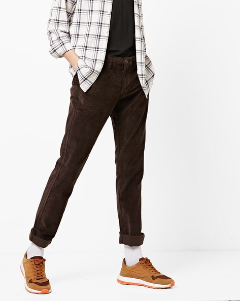 mens brown trousers