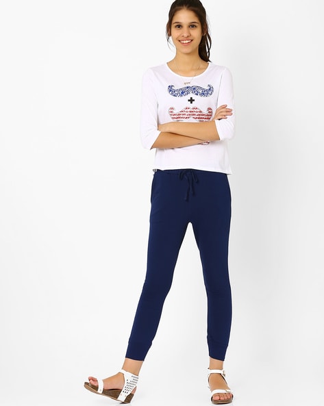 Girls navy clearance blue joggers