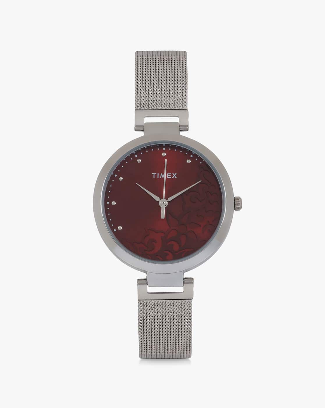 timex silver watch