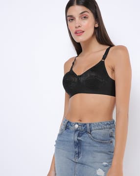 leading lady Floral Lace Cotton T-shirt Bra-picture-11