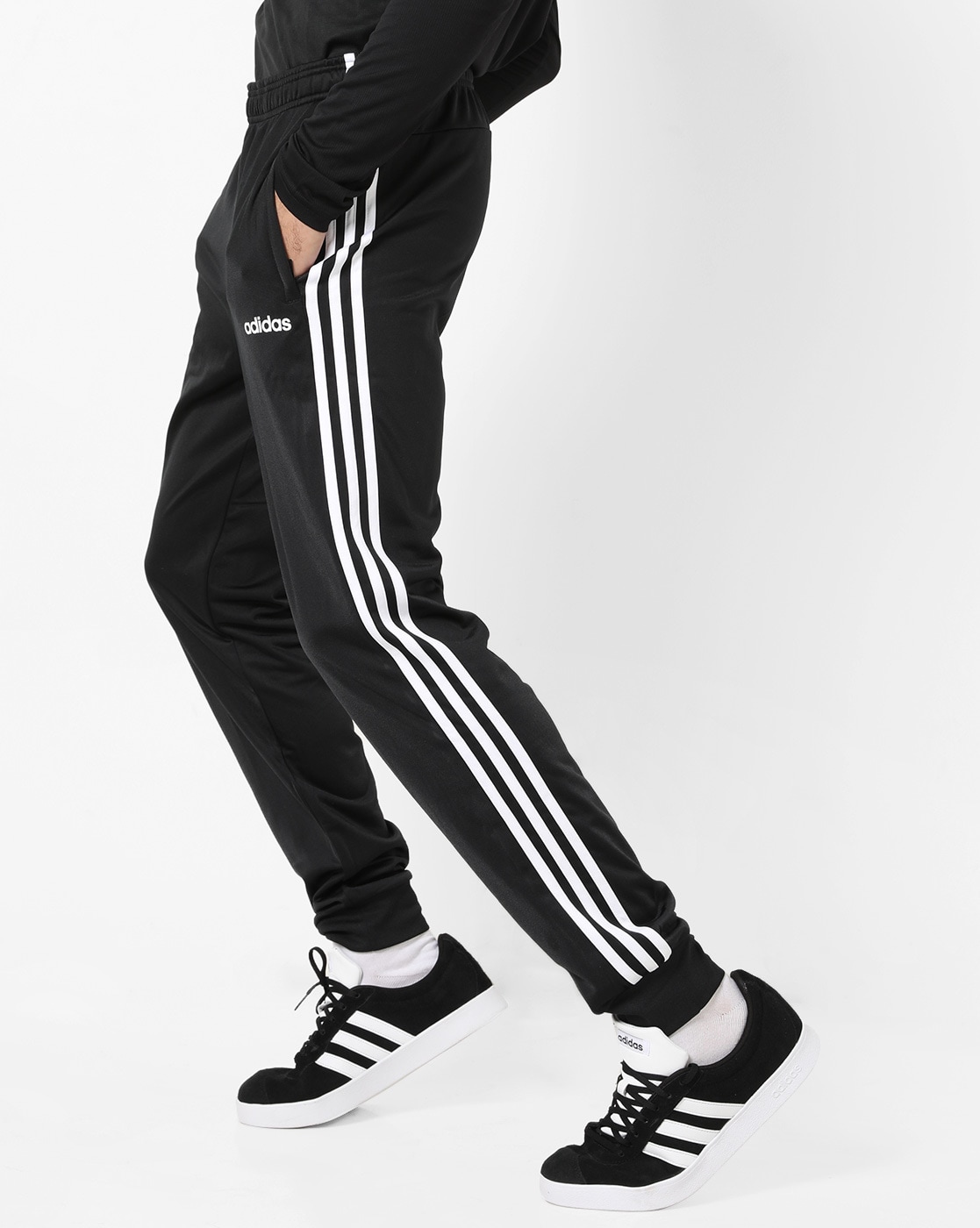 adidas 3Stripes Jogging Pants BlackWhite Small  Amazonin Fashion