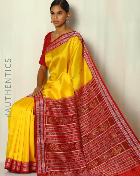 Buy NUAPATANAPATA odisha handloom Handmade pure Cotton Bomkai Saree Khandua  Natural Cotton Ikkat sambalpuri Saree For Women Ethnic Wear Traditonal Saree  Handloom Saree Withot Blouse piece. at Amazon.in