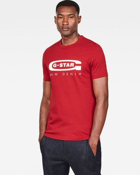 g star raw red t shirt