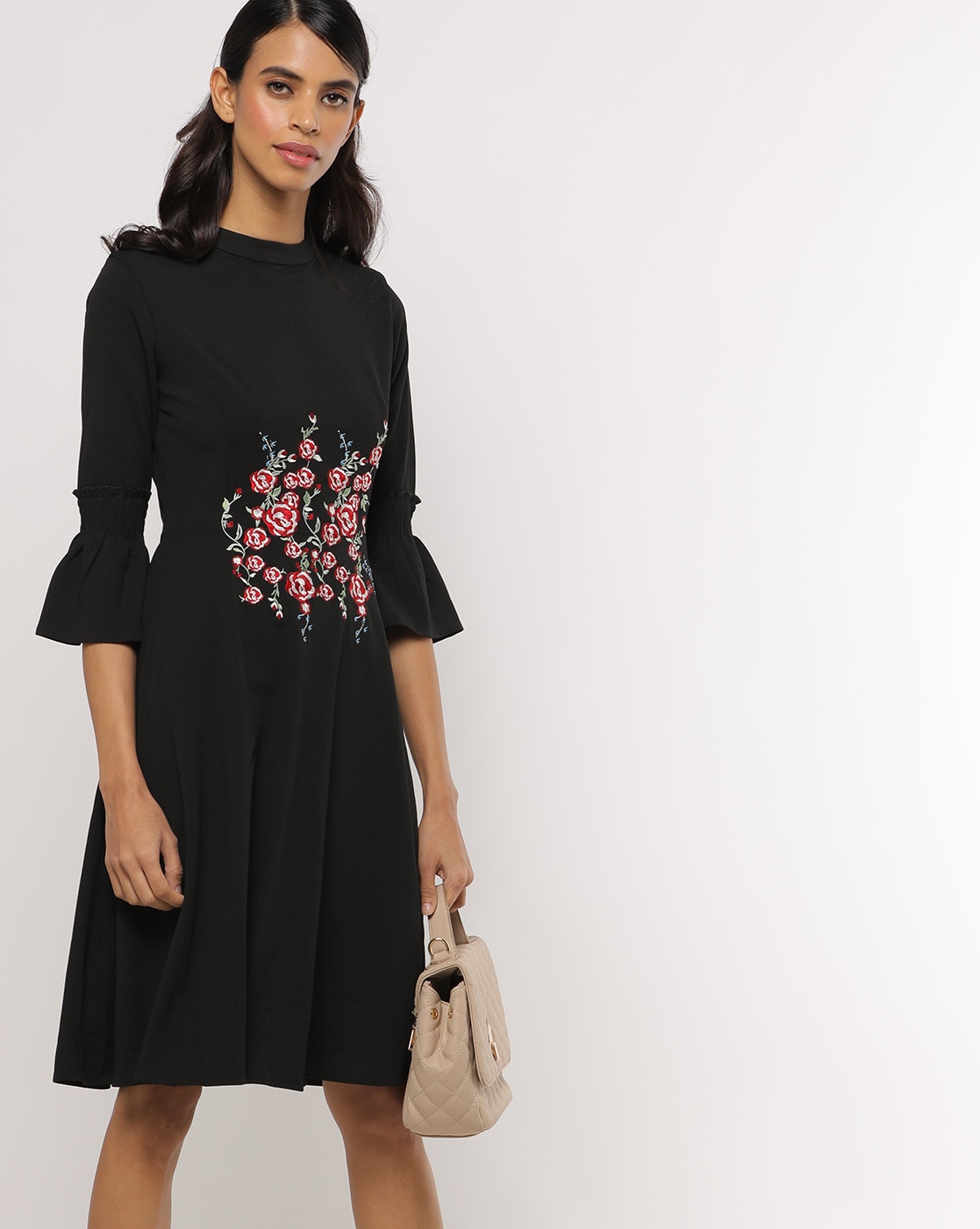 Buy Black Dresses for Women by MADAME 