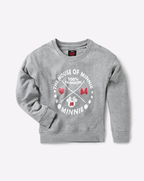 Grey minnie hotsell mouse sweatshirt