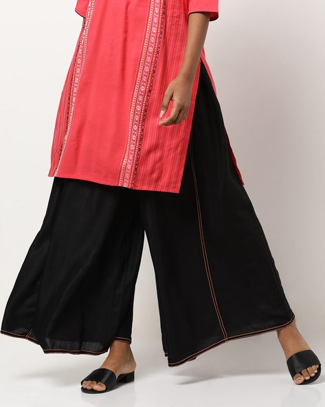 Shae by SASSAFRAS Lace Detail Kurti with Trousers  Absolutely Desi