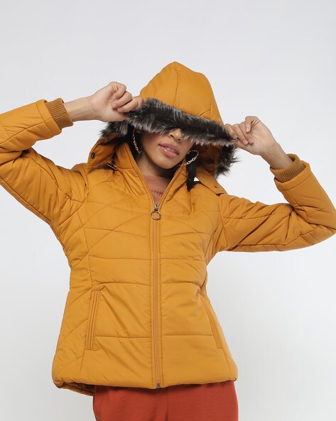 Ladies mustard coloured outlet jackets