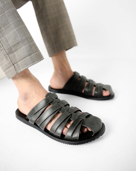 Buy Black Sandals for Men by Bond Street by Red Tape Online Ajio