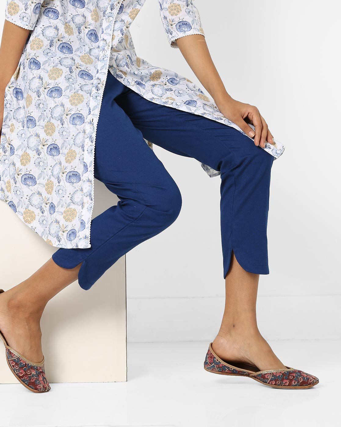 Buy Aurelia Silver Regular Fit Pants for Women's Online @ Tata CLiQ