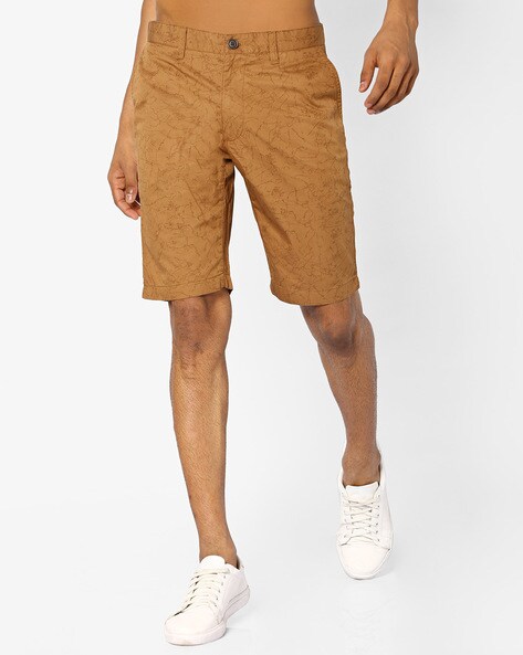 athletic fit khaki shorts