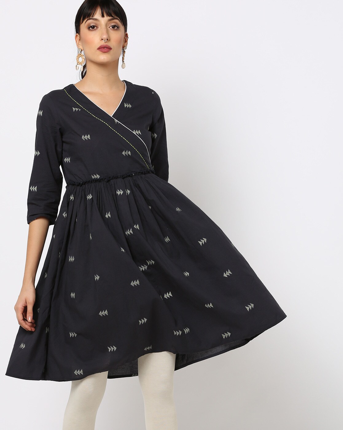 ajio black dress