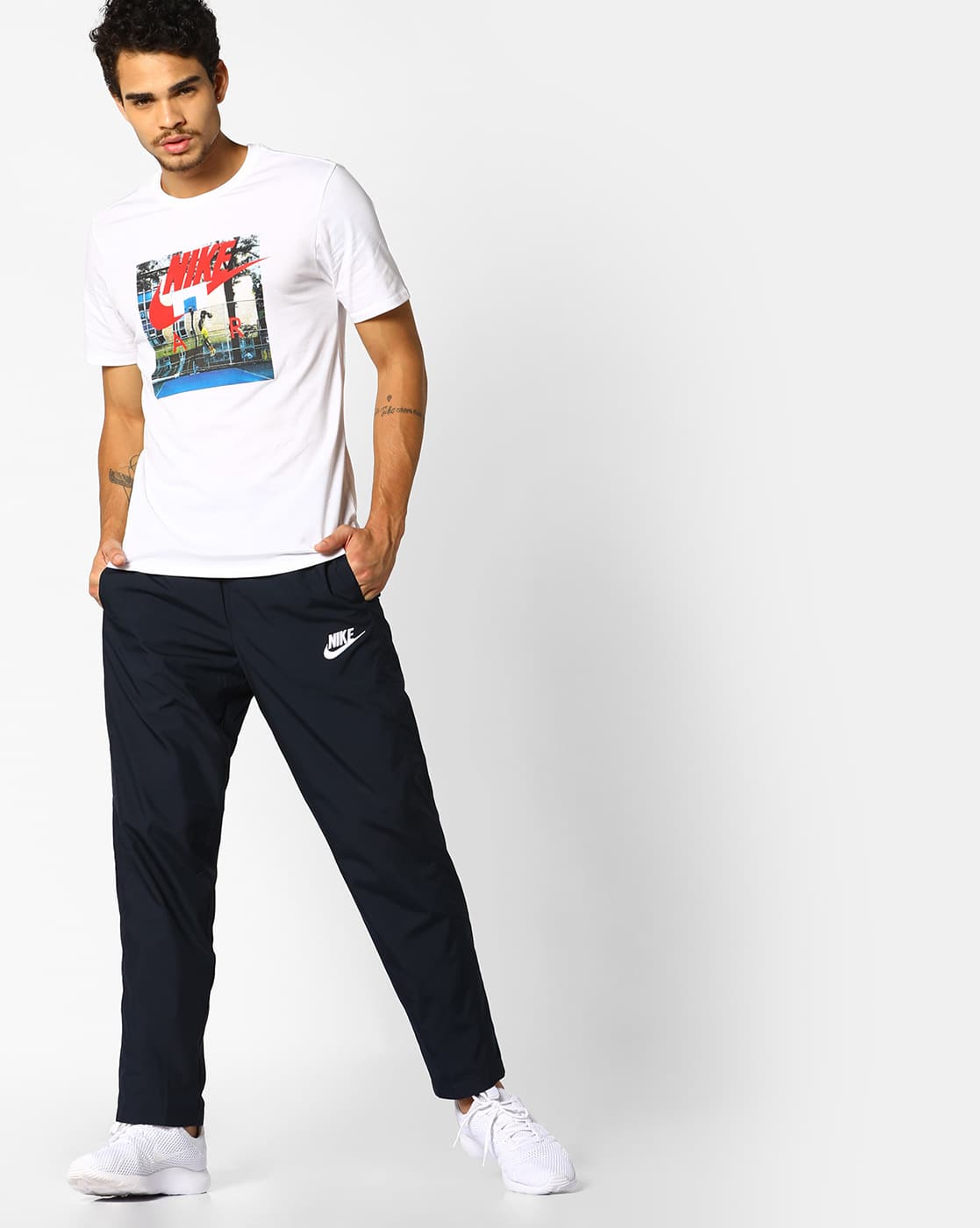 Buy Navy Blue Track Pants for Men by NIKE Online