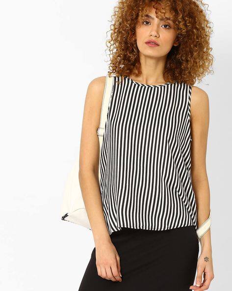 Sleeveless Striped Top