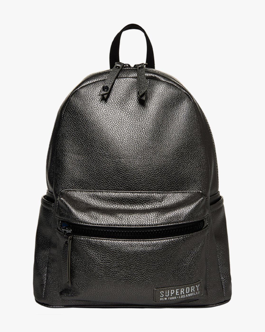 superdry black backpack