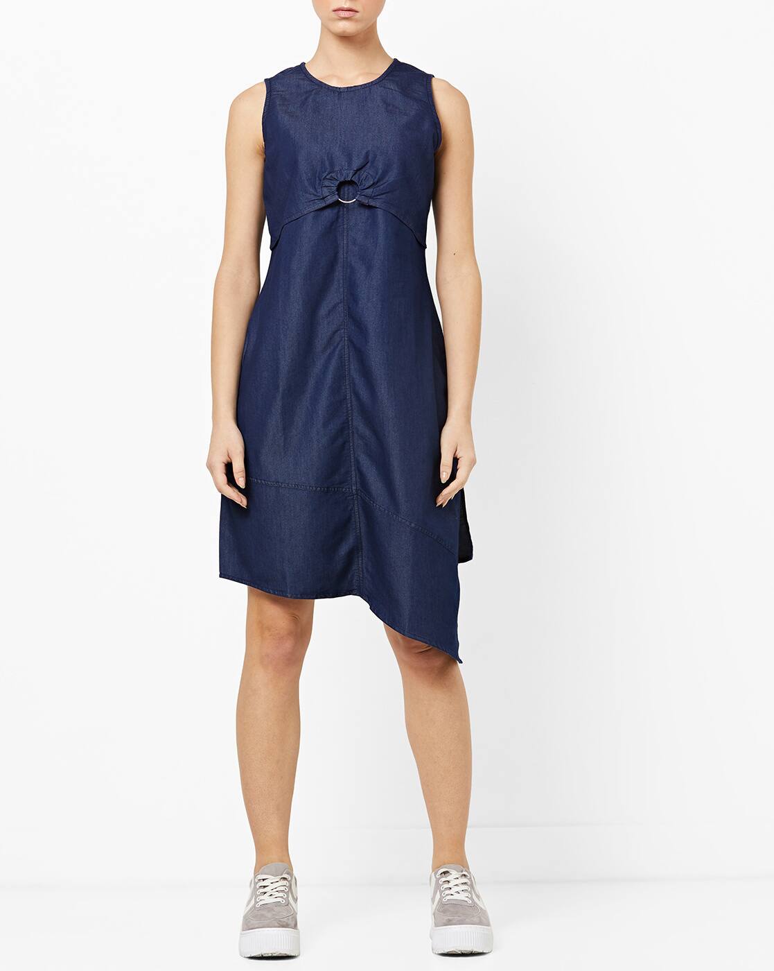 dark blue one piece dress