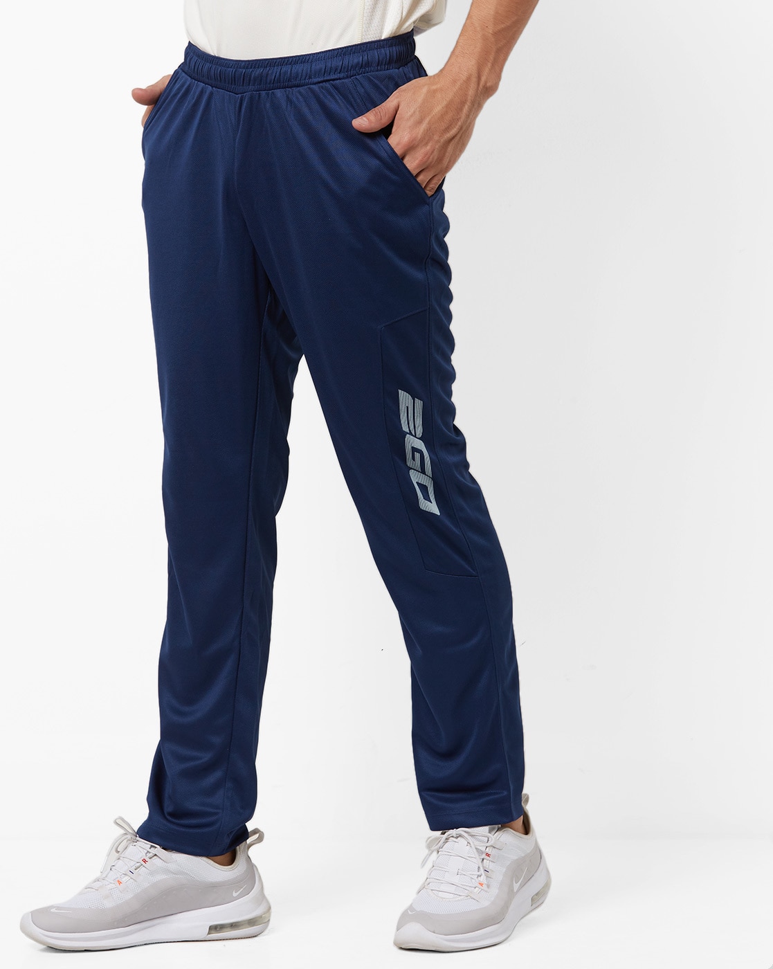 blue track pants mens