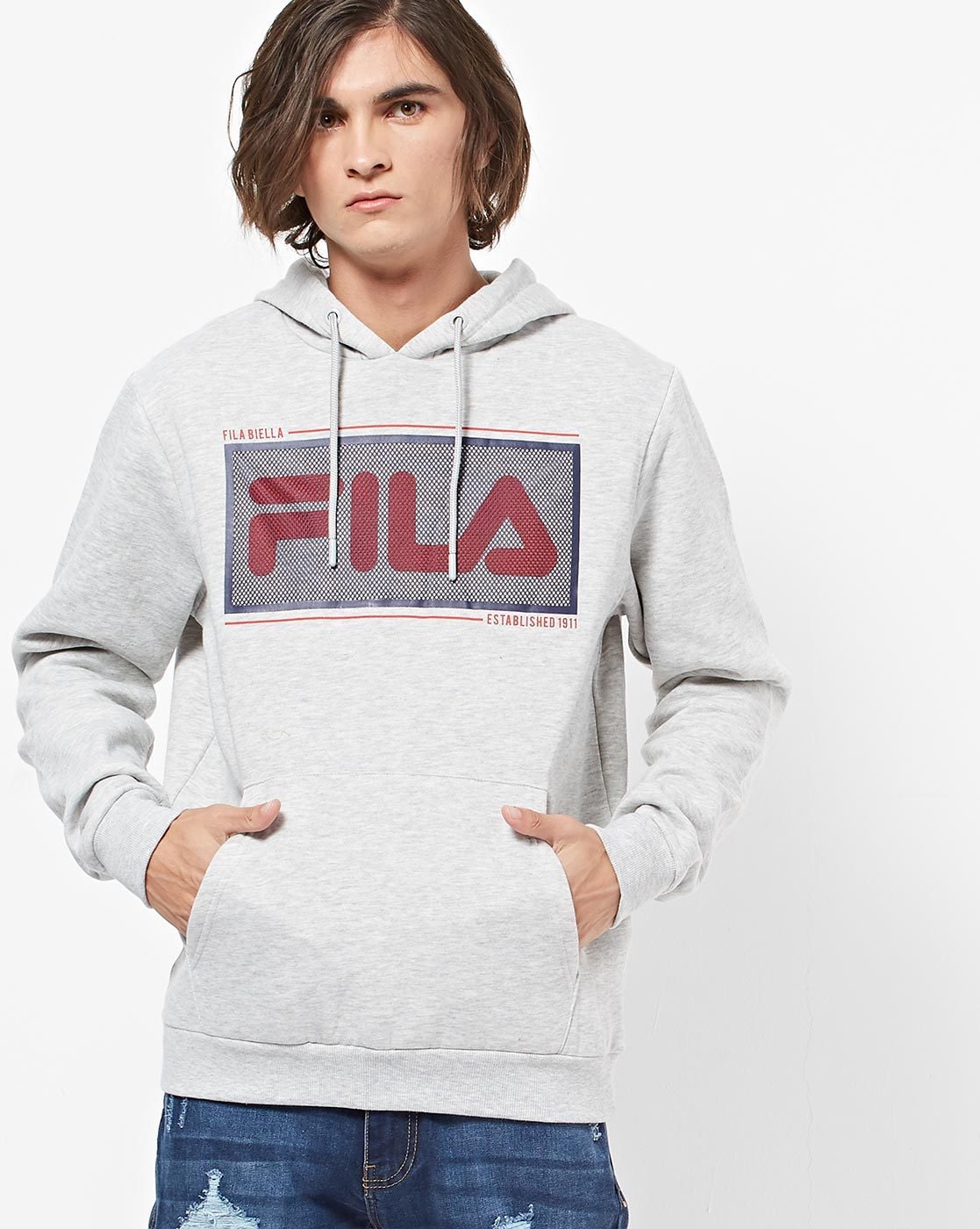 fila grey melange sweatshirt