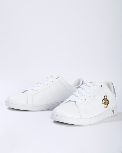 black and white guess shoes