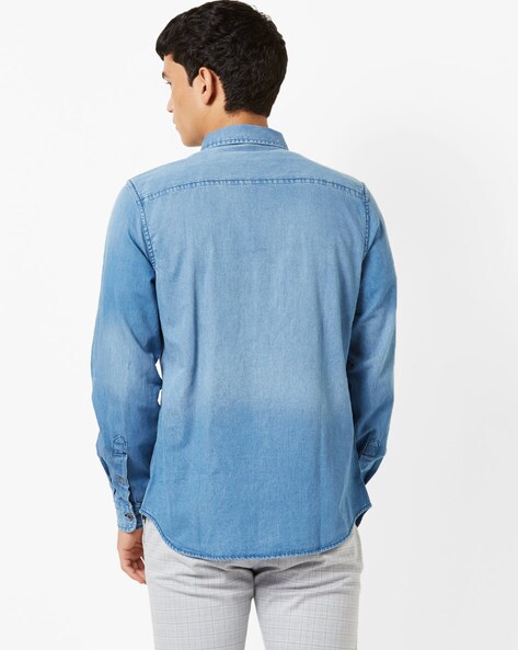 Light Blue Denim Shirt and Khaki Trouser Combo! – varun-test