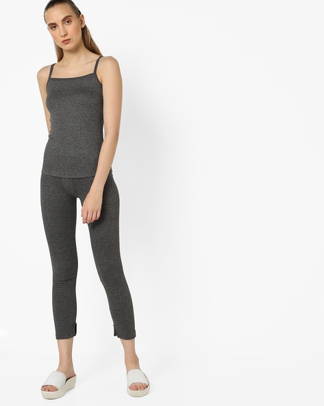 Buy Grey Melange Thermal Wear for Women by HANES Online