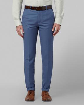 Buy Blue Trousers \u0026 Pants for Men by 
