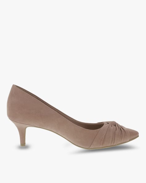 mauve kitten heel shoes