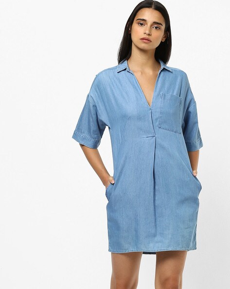 Marks and spencer chambray dress best sale