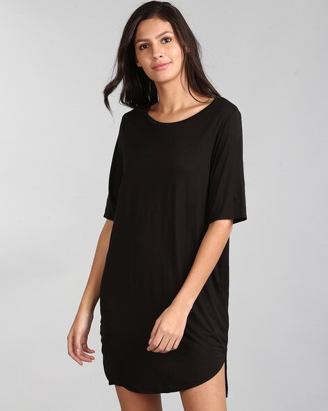 gap black t shirt dress