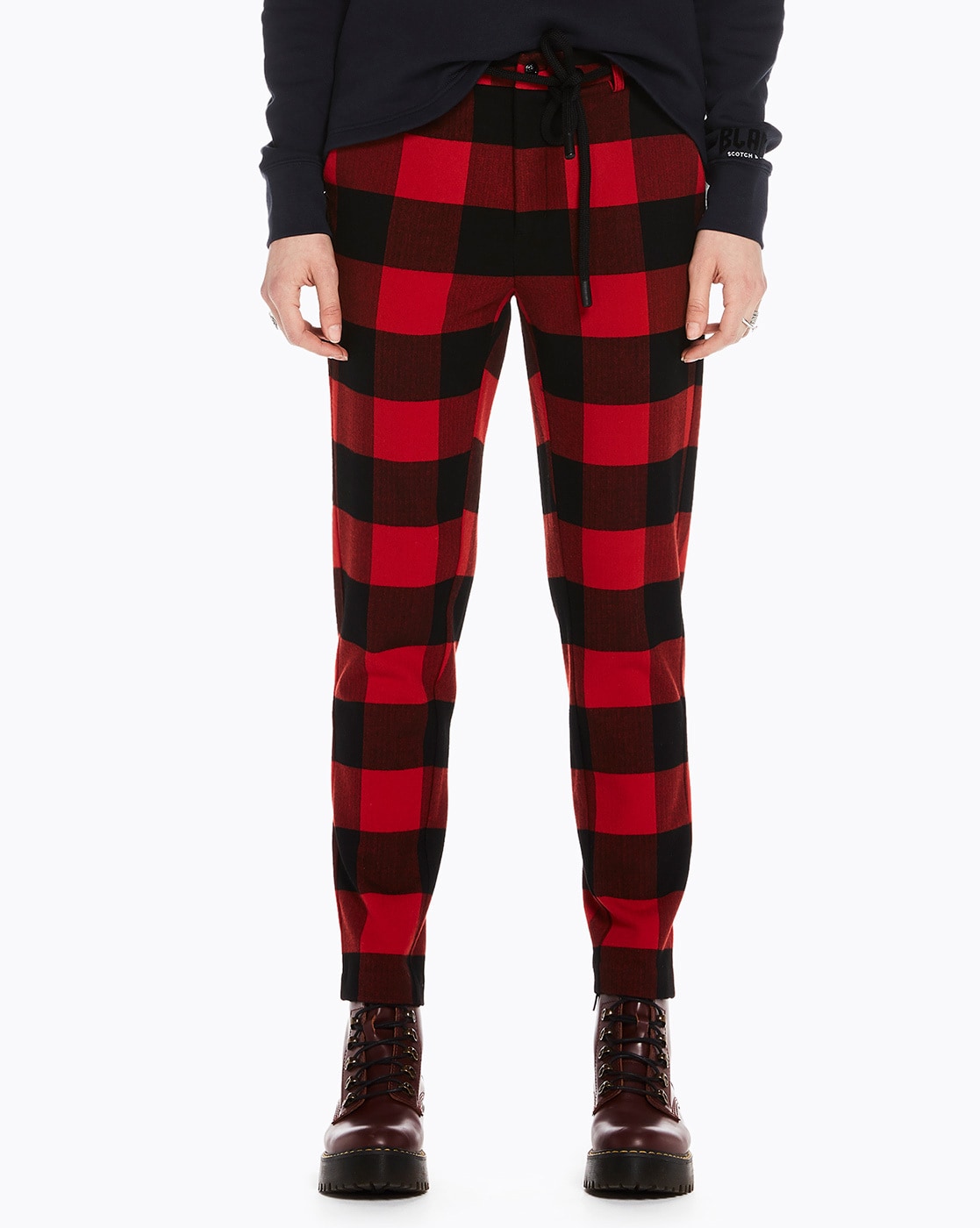 Get Red Checkered Pants at  680  LBB Shop