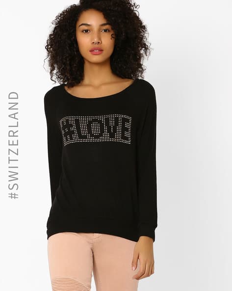 Knitted Studded T-shirt