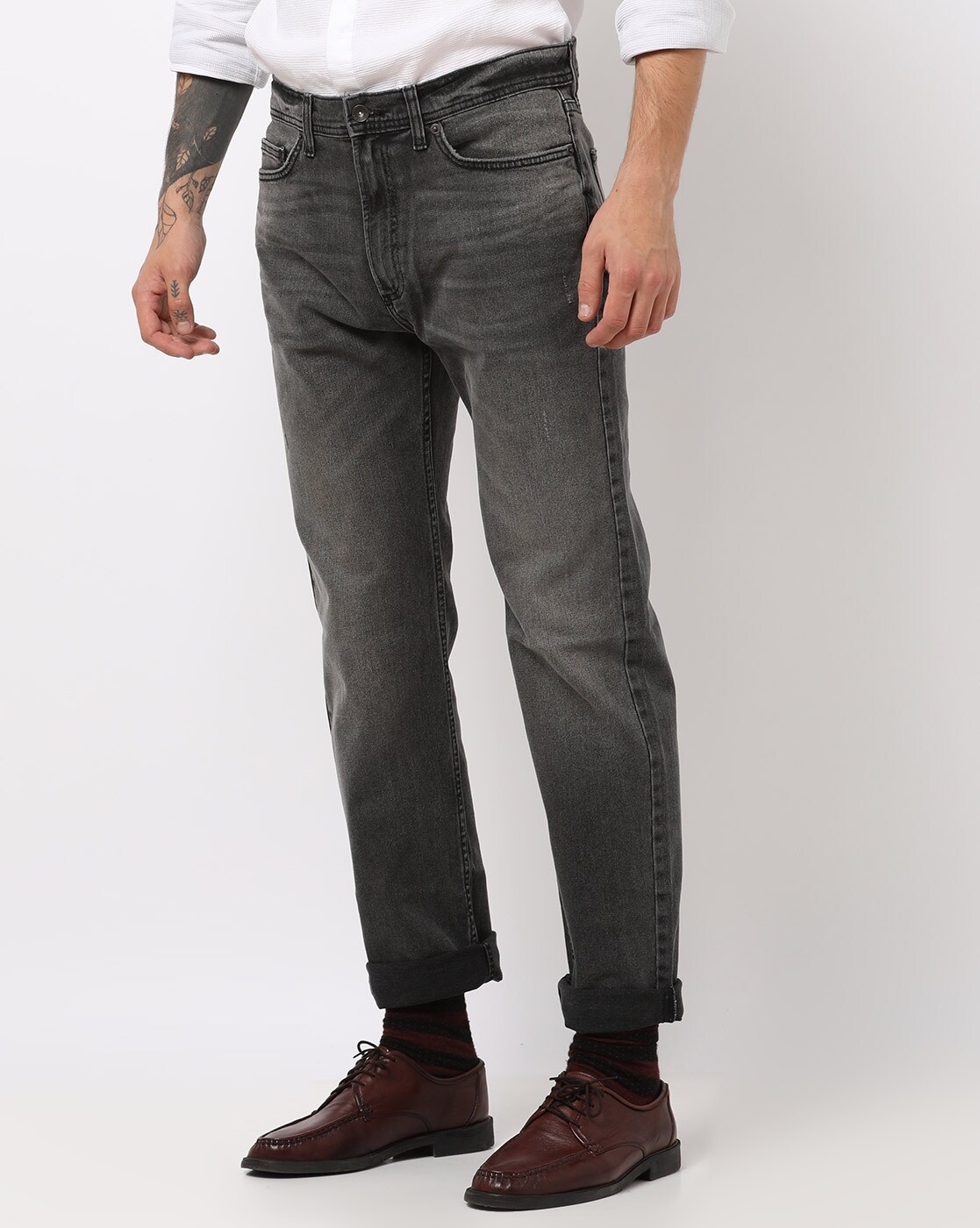 marks and spencer grey jeans