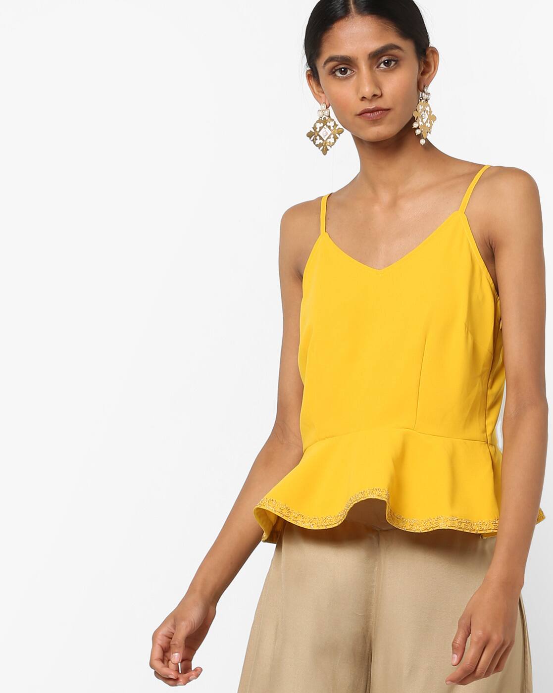 yellow camisole top