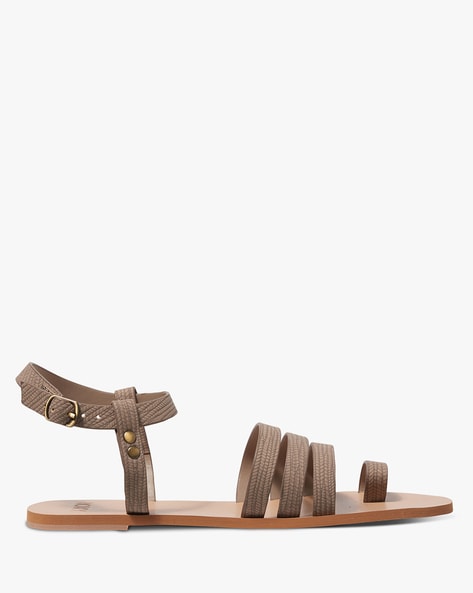 Buy Taupe Flat Sandals for Women by CLARKS Online | Ajio.com