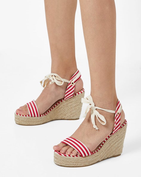 striped wedges