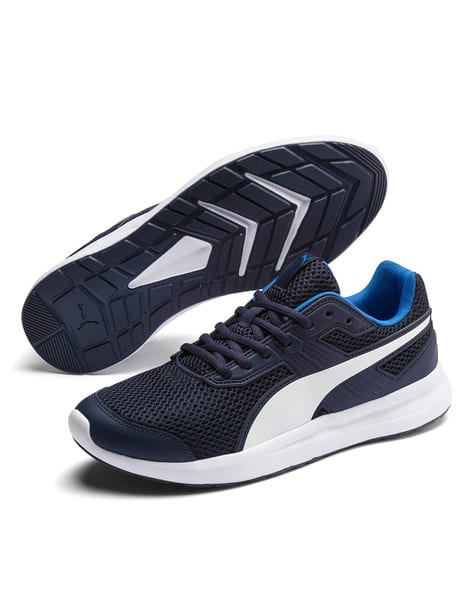 puma blue sports shoes