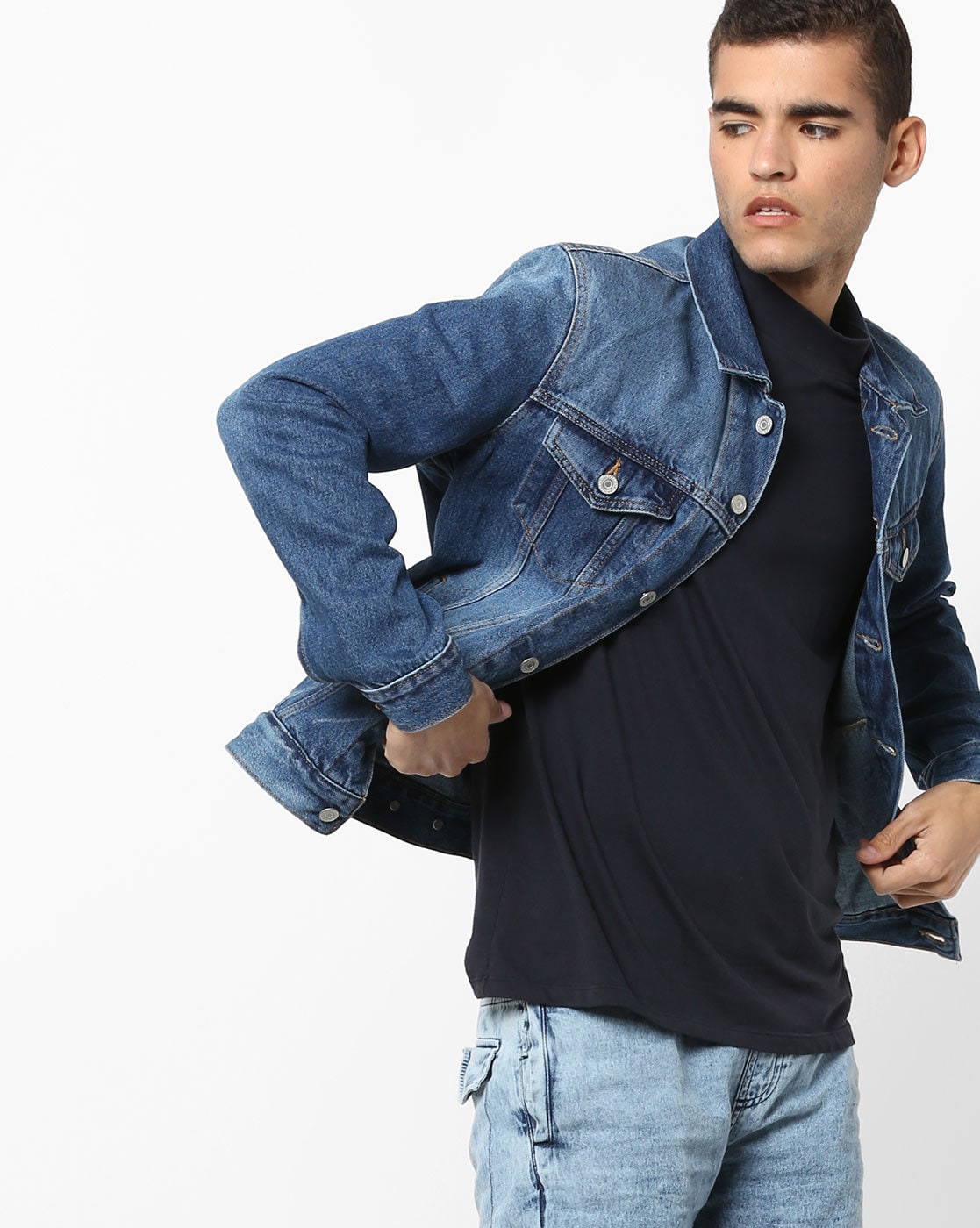 levis denim jacket ajio