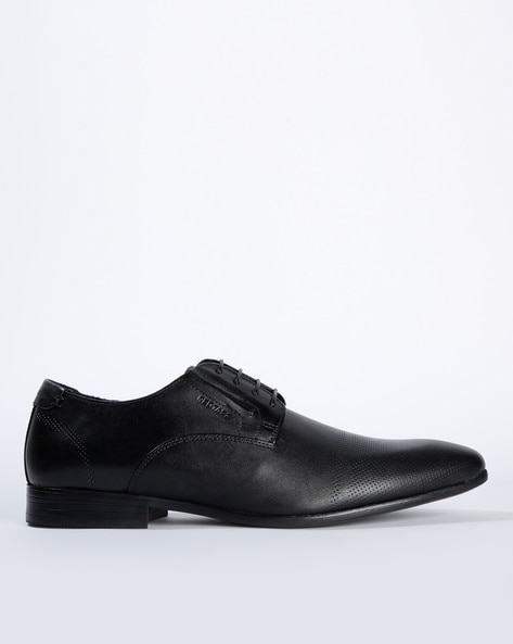 red tape black derby shoes