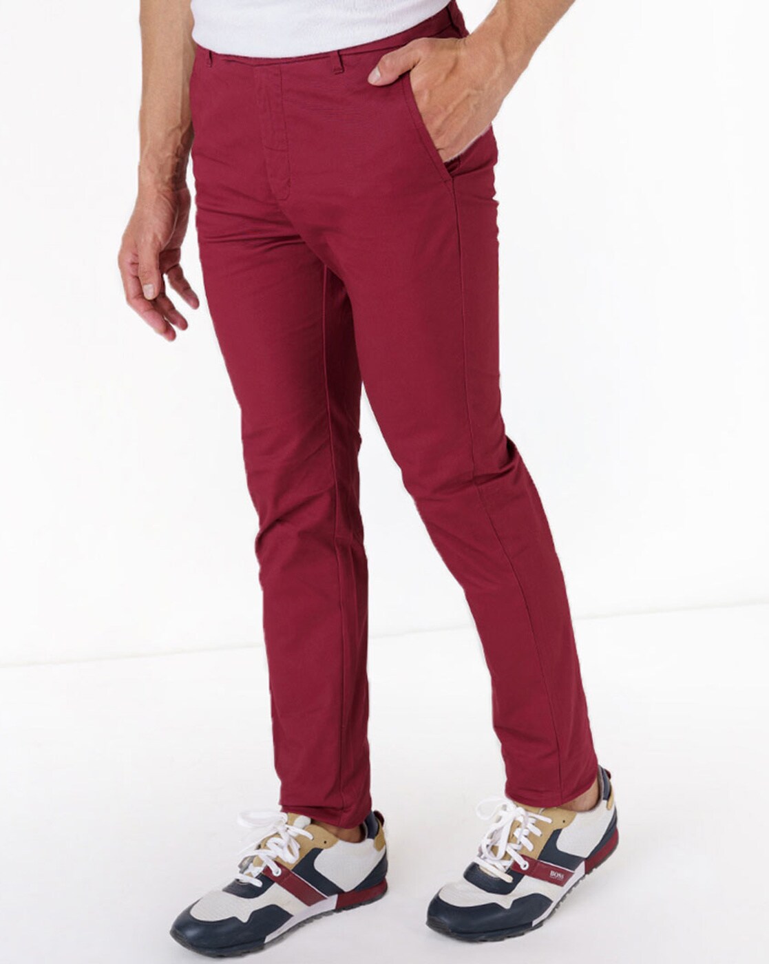 Tommy Hilfiger Custom Fit Chino Pants, $59 | Macy's | Lookastic