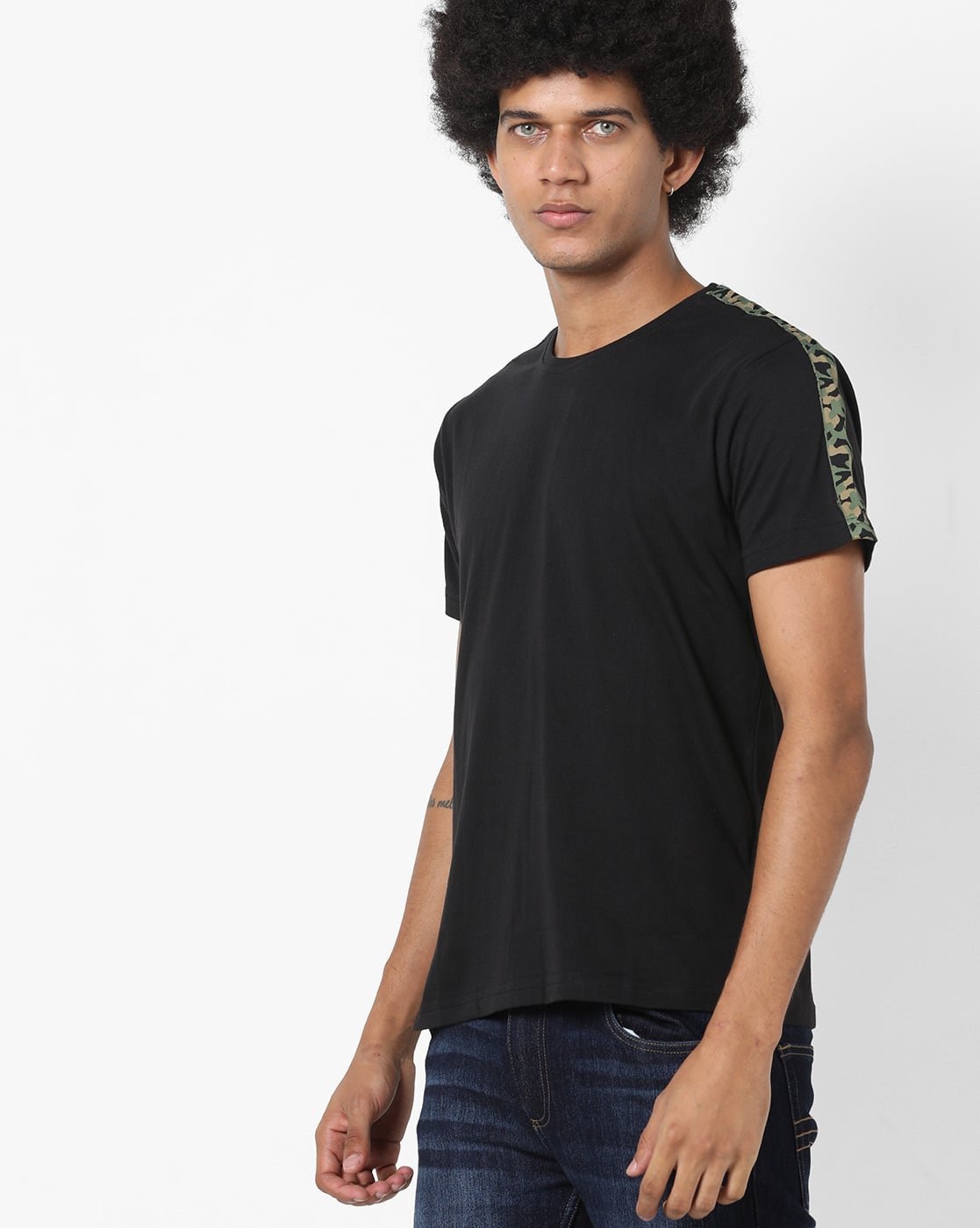 Black Tshirts for Men by DEEZENO Online 