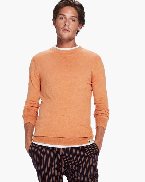 scotch and soda orange sweater