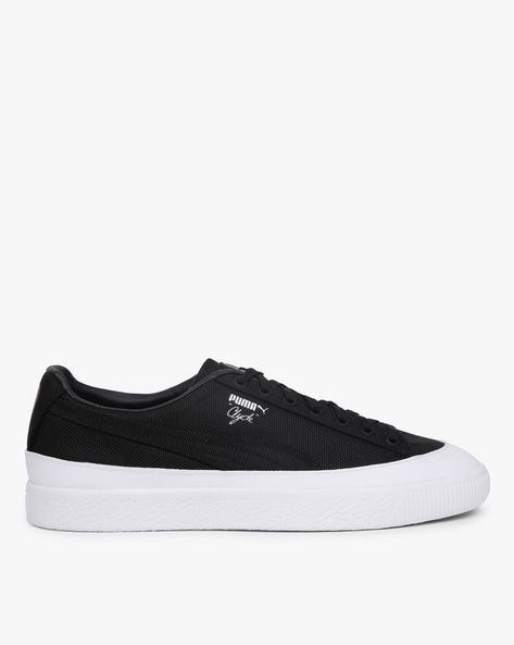 Puma clyde rubber toe cheap leather