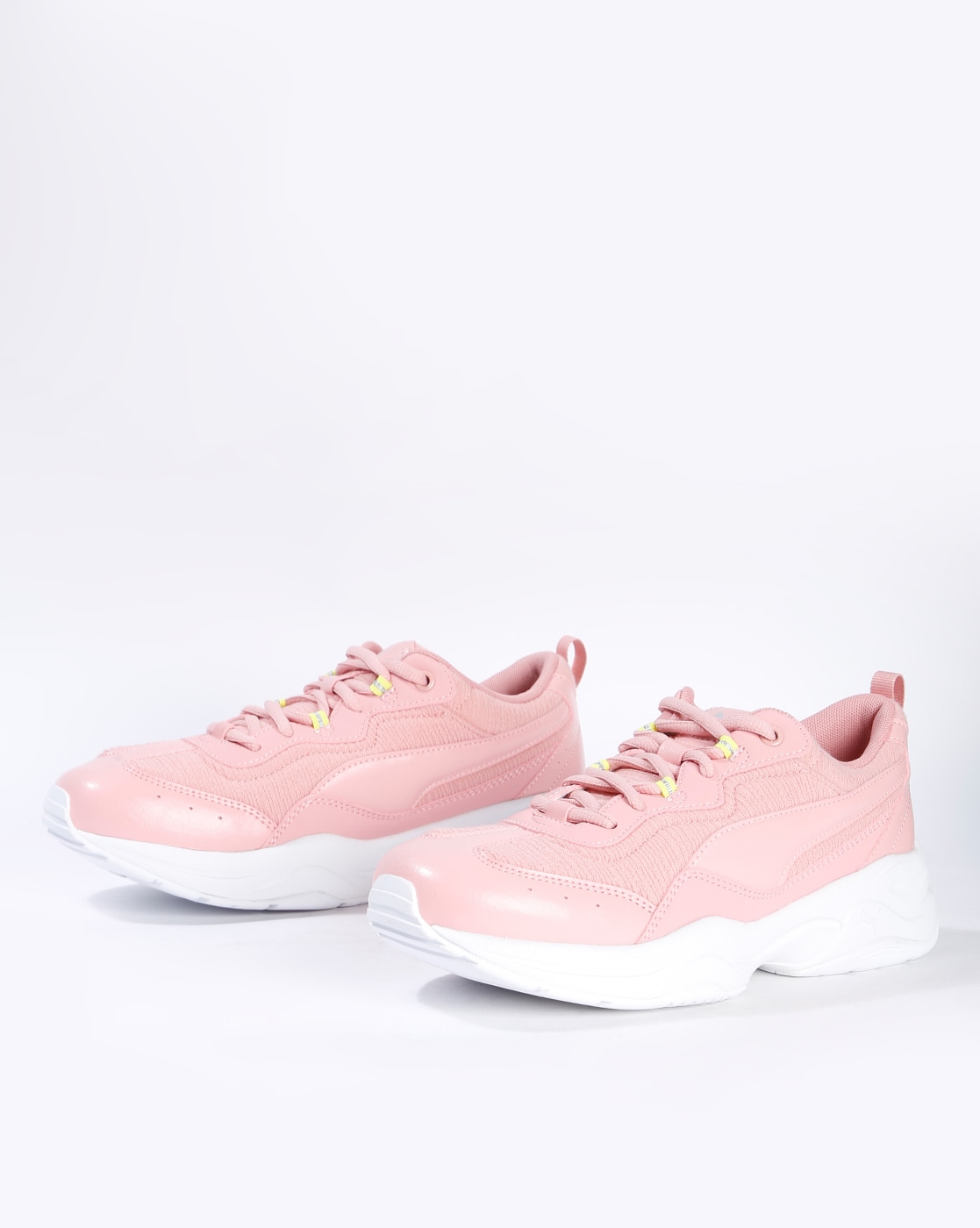 peach colour sneakers