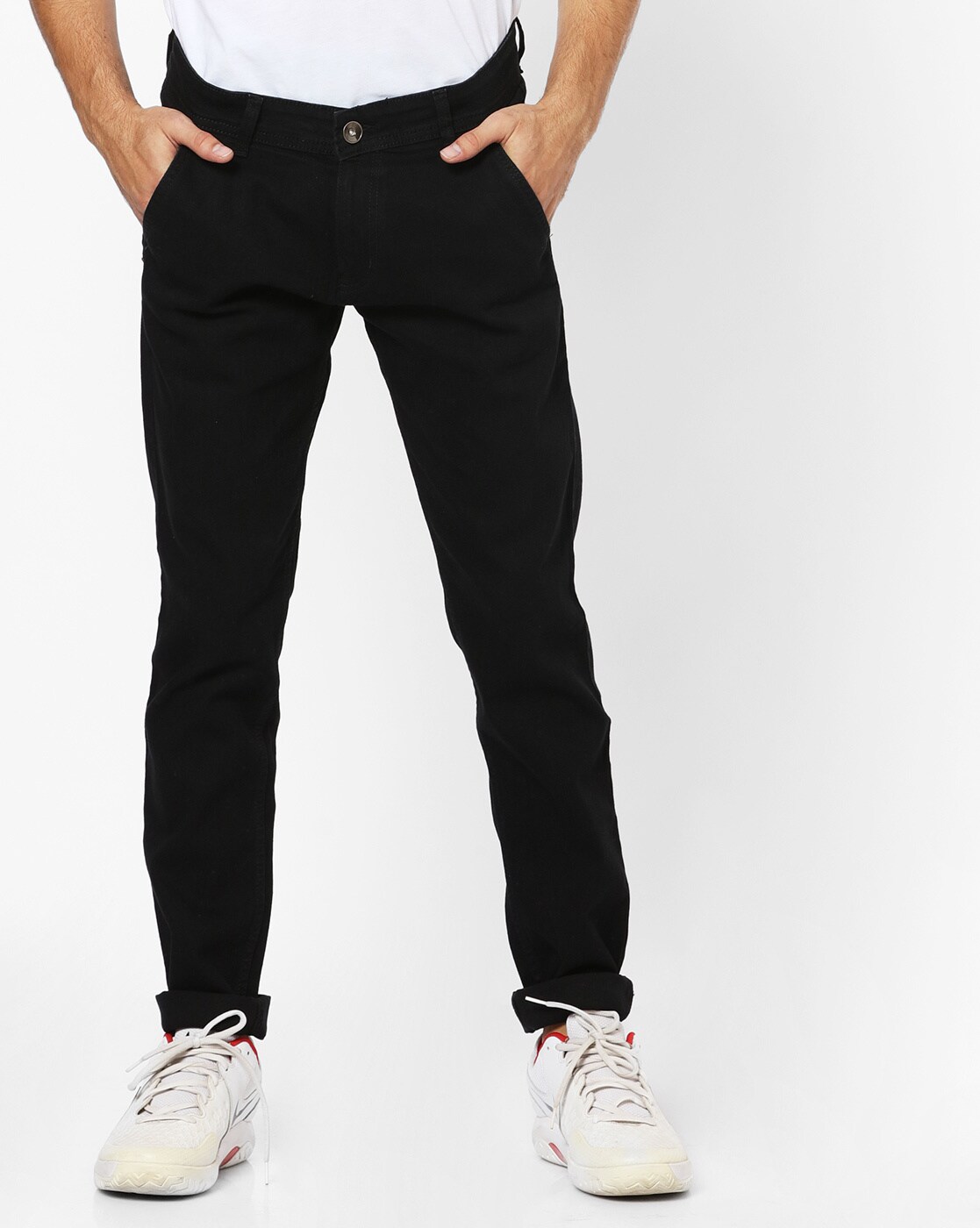 black stretchable jeans