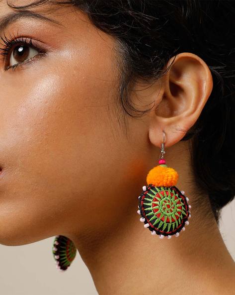 Pom Pom Earrings - Buy Pom Pom Earrings Online Starting at Just ₹85 | Meesho