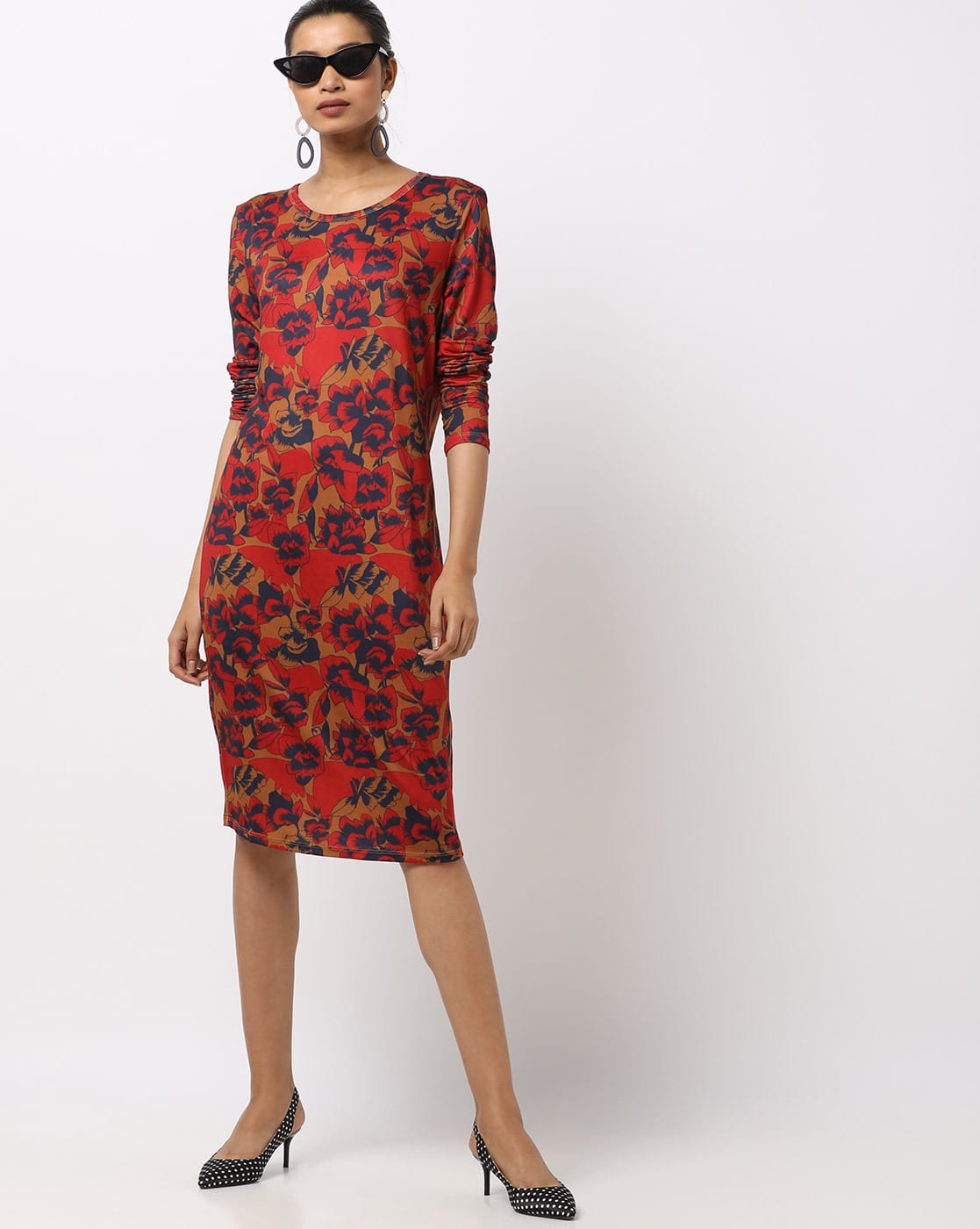 dress with sweater over it