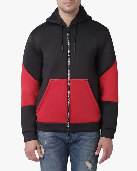 armani exchange zip hoodie