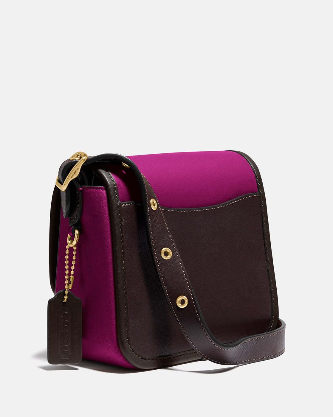 Coach 89126 Rambler Crossbody 16 In Colorblock IN selling Purple Multi