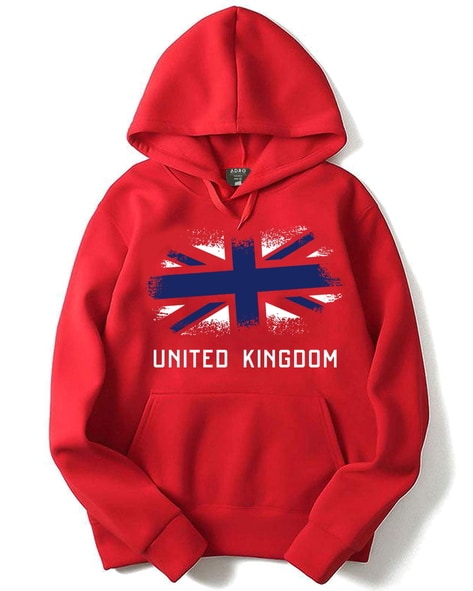 red graphic hoodies