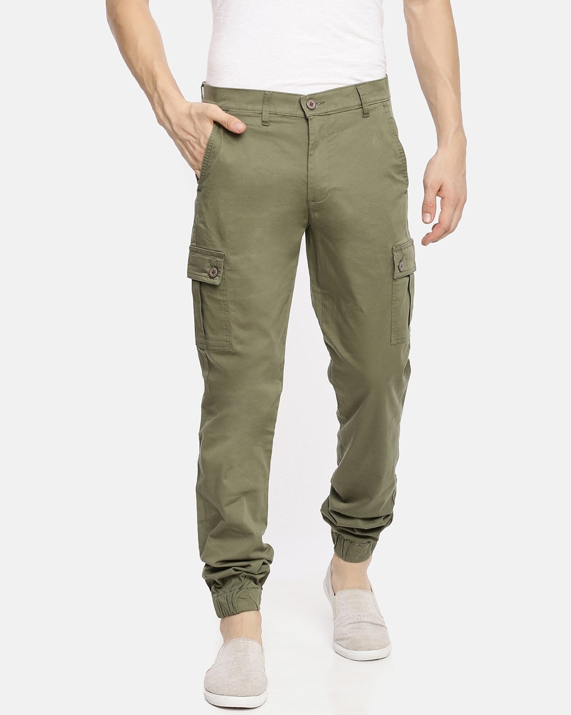 The Souled Store Solid Off White Men Cargo Pants: Buy The Souled Store  Solid Off White Men Cargo Pants Online at Best Price in India | NykaaMan
